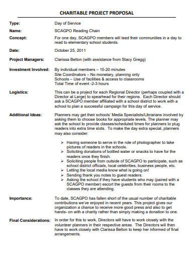 charity proposal|Charitable Organization Project Proposal Template .